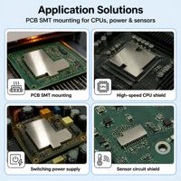 Pelindung EMI Logam Custom Berlapis Timah untuk PCB, Penutup RF Shielding untuk Papan Sirkuit, Baja Berlapis Timah dengan Toleransi Presisi 0.03mm