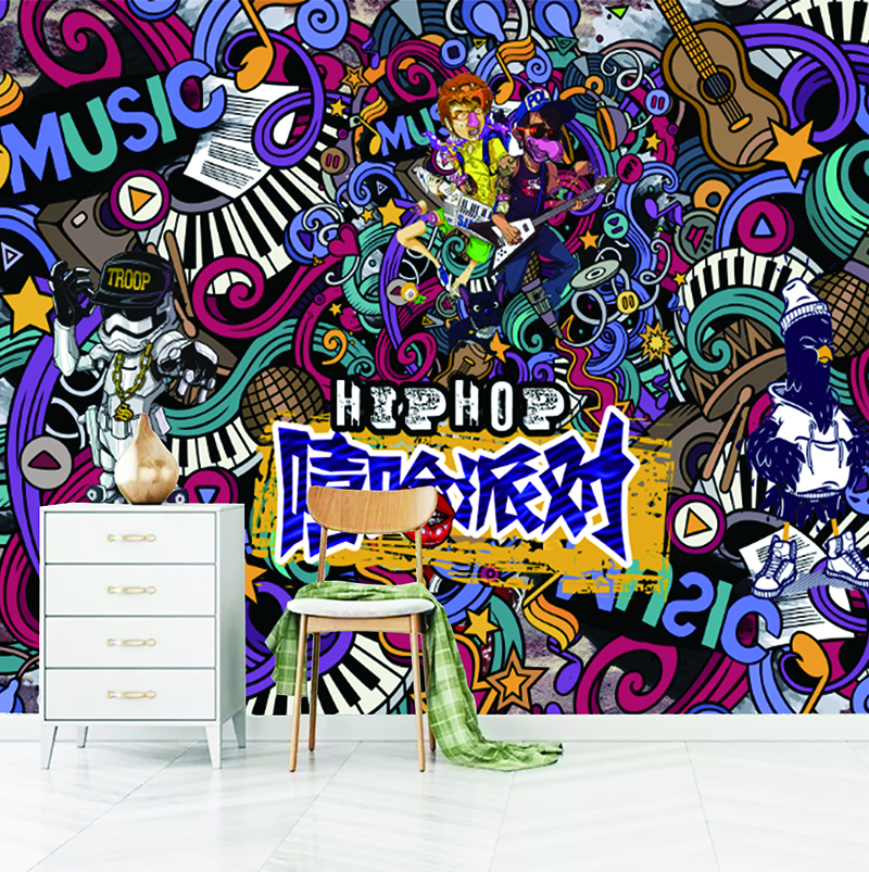 3D RETRO CAFE O4200 Business Wallpaper Wall Mural Self-adhesive