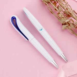 Stylo à bille personnalisé avec logo imprimé, cadeau promotionnel bon marché, stylo publicitaire personnalisé en plastique, encre bleue multicolore, moderne - Product Image 4