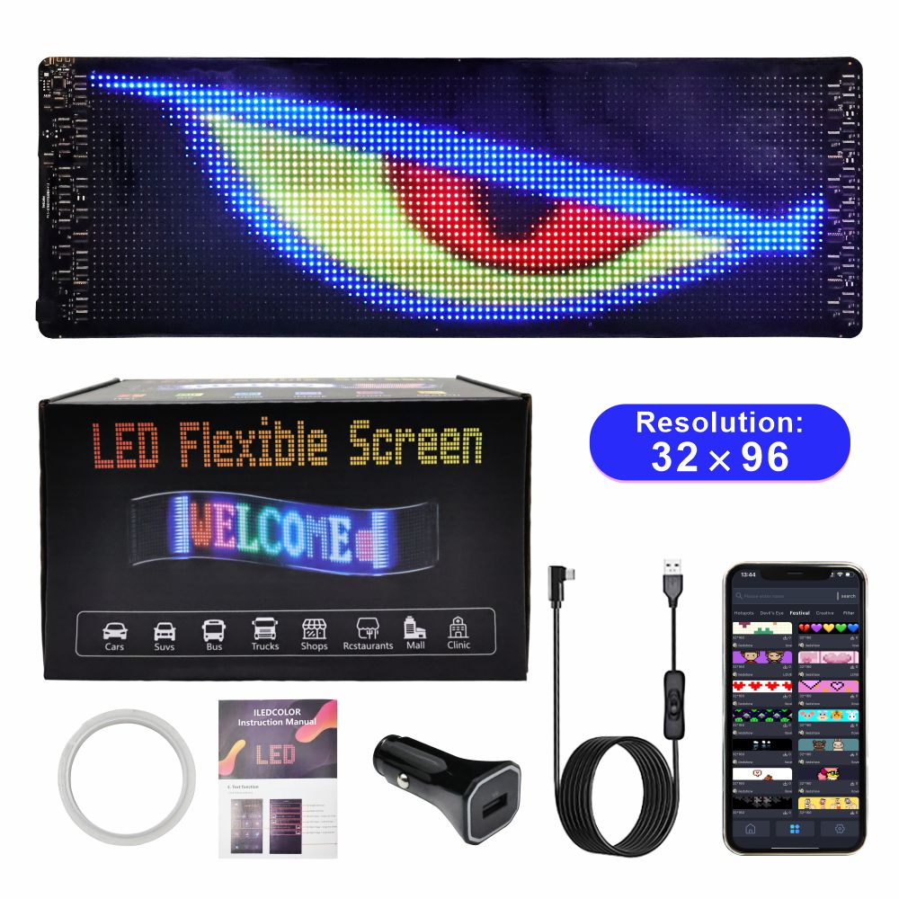 Flexible LED Matrix - Programmable RGB Panels 16x16cm