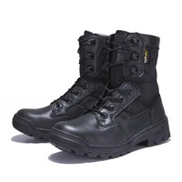 Bottes tactiques d'extérieur pour hommes, bottes de désert à tige haute avec des caractéristiques antidérapantes et résistantes à l'usure pour toutes les saisons