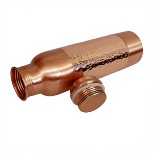 Hammered Design Copper Water Bottle <b>Tea</b> Infuser Airtight Lid Dishwasher Safe Anti-corrosion Coating Eco-Friendly Boiling Water - Product Image 6