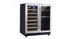 CICO côte à côte compresseur refroidisseur <span class=keywords><strong>de</strong></span> vin, réfrigérateur à vin, refroidisseur <span class=keywords><strong>de</strong></span> <span class=keywords><strong>bouteille</strong></span> <span class=keywords><strong>de</strong></span> vin étagères en <span class=keywords><strong>bois</strong></span> système <span class=keywords><strong>de</strong></span> conservation du vin Nevera <span class=keywords><strong>De</strong></span> Vino - Product Image 2