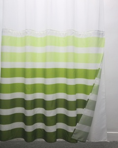 Rideaux <span class=keywords><strong>de</strong></span> <span class=keywords><strong>douche</strong></span> modernes à rayures fabriqués en Chine, imperméables, en polyester, imprimés numériquement, pour salles <span class=keywords><strong>de</strong></span> bain - Product Image 5