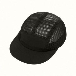 Japanese Style Sporty Eco-Friendly Quick-drying Outdoor Breathable Mesh <b>Flat</b> Bill Baseball <b>Cap</b> Customizable Promotional Sports - Product Image 2