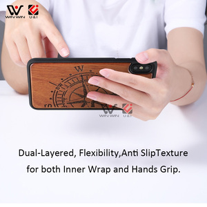 2019 productos de logotipo personalizado láser grabado de madera + caja del teléfono celular de la PC para el iPhone XS. - Product Image 6