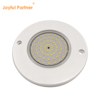 Projecteur PAR56 RGBW 6W entièrement en plastique, ultra-plat, 12V DC, IP68, télécommandé, pour piscine, spa, bassin, léger, étanche, submersible, à intensité variable