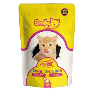 อาหารแมวแบบซองเดี่ยว SMILE 100 กรัม อาหารลูกแมวพรีเมียม รสเนื้อแกะในน้ำเกรวี่ อาหารสัตว์เลี้ยงที่ยั่งยืน - Product Image 1