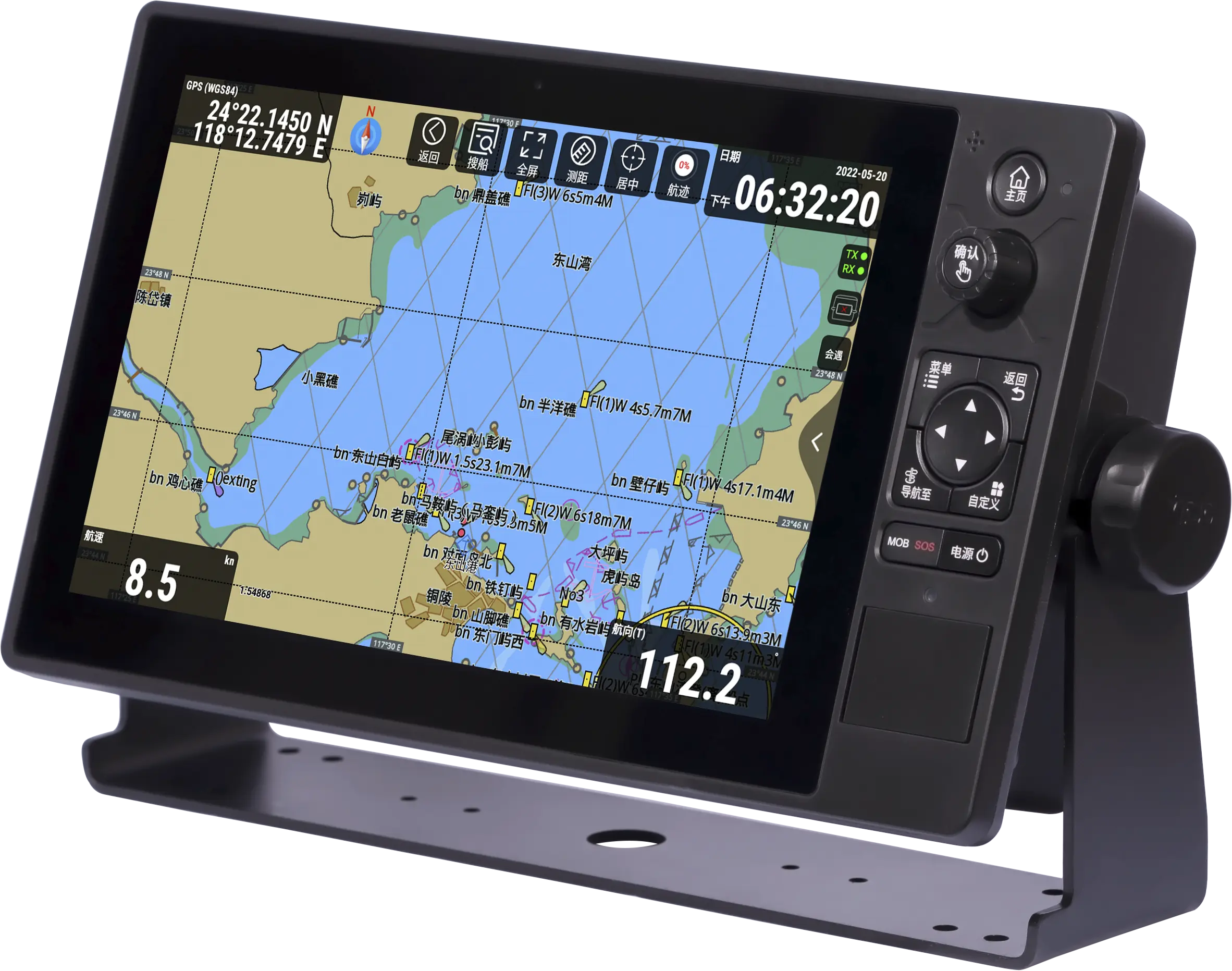marine multi-touch functional display XINUO XN-60 series MFD XN-6010 10.1" GPS AIS chart plotter NMEA0183 NMEA2000 interfaces