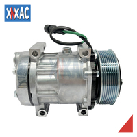 Compresor de Aire Acondicionado 7H15 8PK QD de 24V Nuevo para Camiones, Tractores y Excavadoras