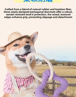 Nuevo Juguete de Goma Biodegradable de Lujo Clásico para Perros, Duradero, con Forma de Fruta y Hongo, para Masticar, con Dispensador de Comida
