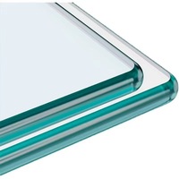 Plateau de table en verre trempé sur mesure, directement de l'usine, de toutes formes et épaisseurs, pour table à manger