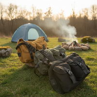 Sac messager tactique vintage en nylon résistant à l'eau pour les voyages en plein air et les trajets quotidiens