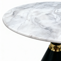 Table de salle à manger contemporaine en pierre frittée noire pour une salle à manger de luxe