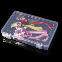 Boîte de rangement rectangulaire transparente en plastique, conteneurs en PP en gros, boîte de rangement mini rectangulaire de haute qualité en gros