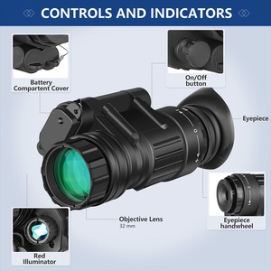 PVS 14 4x狩猎夜视单目200米红外红外NV头戴式夜视瞄准镜 - Product Image 6