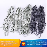 Élastiques en caoutchouc de couleur unie (noir, blanc) en gros, en stock chez le fabricant, délai d'échantillon de 7 jours pour maillots de bain et vêtements