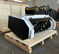 MONDE Hydraulischer Forstmulcher für 1-30 Tonnen Bagger - Landräumung mit Motorpumpe, Getriebe & Lager