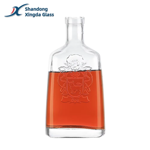 Bouteilles en verre vides classiques <span class=keywords><strong>de</strong></span> qualité supérieure, populaires, <span class=keywords><strong>de</strong></span> 500 ml et 750 ml, pour vodka, whisky, <span class=keywords><strong>tequila</strong></span>, personnalisables, en verre super flint, au design élégant - Product Image 1