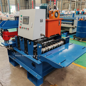Kunden spezifische Crimp dach Stahlblech Rollen form maschine Metall Penal Curving Tile Making Machinery - Product Image 4