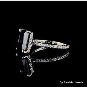 แหวนเพชรธรรมชาติทำมือสำหรับงานหมั้นหรือของขวัญสุดพิเศษใช้ได้ทุกวัน - Product Image 3