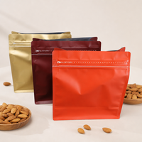 Sacs à fond plat personnalisés écologiques avec fermeture éclair pour emballage de snacks, noix et grains de café – Vente en gros usine
