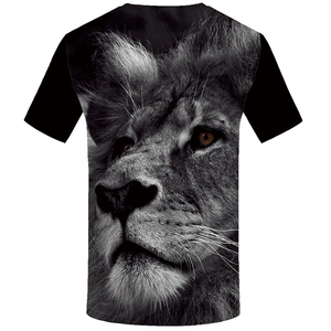 T-shirt à manches courtes pour homme, <span class=keywords><strong>taille</strong></span> plus, été, décontracté, imprimé lion 3D, blanc, <span class=keywords><strong>Fruit</strong></span> <span class=keywords><strong>of</strong></span> <span class=keywords><strong>the</strong></span> <span class=keywords><strong>Loom</strong></span> - Product Image 4