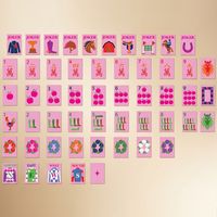 Jeu de Mahjong en Acrylique Rose Gravé, Édition Année du Cheval, Cadeau de Luxe pour le Divertissement, Vente en Gros Directe Usine
