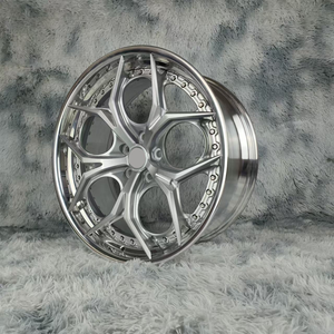 Xinlin 2 pièces en chrome forgé pour <span class=keywords><strong>Corvette</strong></span> Série 4 <span class=keywords><strong>5</strong></span> M2 M3 E46 F30 Audi RS4 RS6 18 19 20 21 22 pouces, jantes concaves profondes - Product Image 4