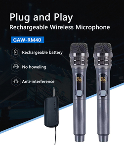 Sistema de micrófono inalámbrico profesional, micrófono de mano de 4 canales, OEM vocal para micrófono Echo, cancelación de ruido liviana, 2 unidades - Product Image 4