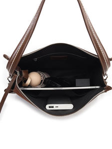 Fábrica de Bolsos, Venta al por Mayor Personalizada, Bolsos de Mano de Cuero Genuino de Gamuza Esmerilada de Alta Calidad, Estilo Retro para Mujer, Bolsos de Hombro 2025 - Product Image 6