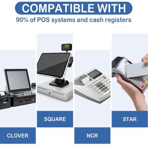 Hóa đơn nhiệt siêu thị máy in giấy cuộn 48gsm 55gsm nhiệt tiền mặt đăng ký giấy - Product Image 6