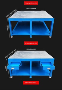 Heavy-Duty Steel Plate Workshop Maintenance <b>Welding</b> Polishing 4-Drawer Fitter's <b>Bench</b> HS-65 2000x1000x800mm Water-Grind Mold - Product Image 5