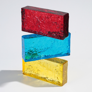 ADL Factory Farb kristallglas Ziegel block mit Muster Hot-Melt Solid Painted Printing Glas Ziegel muster für Wandfliesen - Product Image 4