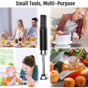 <span class=keywords><strong>Batidora</strong></span> de mano 4 en 1 inalámbrica con eje y cuchilla de mezcla de varilla desmontable de buena calidad para electrodomésticos de cocina - Product Image 3