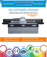 Harga printer inkjet digital flatbed led UV otomatis format besar untuk cetak bahan media datar