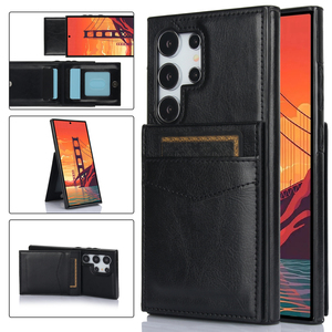 <span class=keywords><strong>Funda</strong></span> de Teléfono Tipo Cartera de Cuero PU de Lujo para Negocios S25 <span class=keywords><strong>Ultra</strong></span> con Ranura para Tarjetas para Samsung <span class=keywords><strong>Galaxy</strong></span> S24 S25 <span class=keywords><strong>Ultra</strong></span>, <span class=keywords><strong>Funda</strong></span> Protectora con Soporte Plegable - Product Image 1