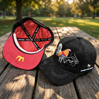 Cappellino da Baseball di Alta Qualità con Fodera in Raso, Ricamo 3D a Rilievo, Logo Personalizzato, Visiera in Camoscio, 5 Pannelli