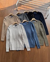 Pull-over de marque de luxe pour tous les jours, inspiré des années 90, style preppy authentique, tricot en laine vintage classique pour hommes