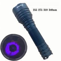 Lampe torche UVA haute puissance M45 10W |   Lumière violet foncé 340 nm avec filtre ZWB3 |   Lampe torche à batterie rechargeable 21700