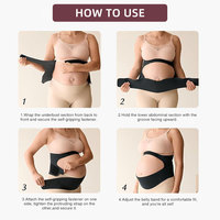 Ceinture de Maternité Youjie OEM 2-en-1 Ajustable et Respirante pour Soutien Dorsal et Abdominal – Bande de Grossesse