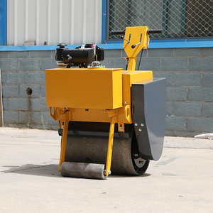 รถบดถนนแบบมือเดียว ZLIN Mini Hand Single Drum Road Roller 600 กก. เครื่องบดอัดดินแบบเดินตาม อุปกรณ์สำคัญสำหรับงานก่อสร้างถนน - Product Image 1