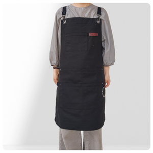 Tablier <span class=keywords><strong>de</strong></span> <span class=keywords><strong>cuisine</strong></span> sans manches en toile, anti-taches, réutilisable, design tendance avec impression <span class=keywords><strong>de</strong></span> logo personnalisé pour le nettoyage - Product Image 5