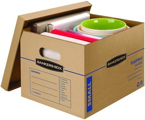Heavy Duty Economy Storage File Boxes with Removable Lid Bankers Boxes