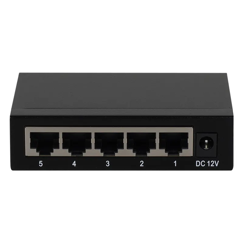VCOM Desktop 5port 10/100M Ethernet Managed Network Switch Fast Speed RJ45 LAN Port