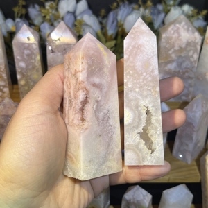 Vente en gros de cristaux naturels de haute qualité polis, pointe d'améthyste <span class=keywords><strong>rose</strong></span> Druzy avec décoration de géode de quartz - Product Image 3