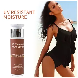 OEM Private Label Custom Colors Natural Sun Instant Dark Solarium Suntan Tanning Oil Mousse Self Tanner Sunless Tanning Lotion