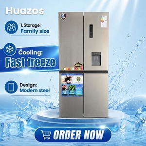 Quality HUAZOS 4 Door Fridge Stainless Steel With Water Dispenser Air Cooled No Frost Compressor <b>Refrigerator</b> Stainless Steel Fr - Product Image 1