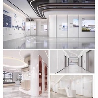 Panneau mural d'hôtel 3D moderne, panneau décoratif miroir rigide, panneau décoratif en PVC miroir au charbon de bambou, panneau mural en cristal de carbone