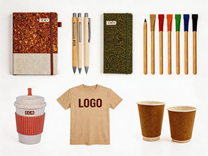 Promotional <b>Gift</b> Set Custom Logo T-shirts A5 Bamboo Notebooks Cotton Bags Water Bottles Branded Pen for Client Giveaways - Product Image 3